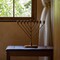 Vintiquewise Wall Mount 9-Branch Hanukkah Menorah, Mid-Century Elegant Illuminated Display, Decorative Judaica Accent and Meaningful Gift for Hanukkah Celebrations